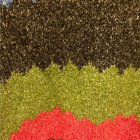 Orval Handmade 50% Wool Colorful Striped Women's Hooded Sweater Jacket EUC Sz L - Picture 13 of 13